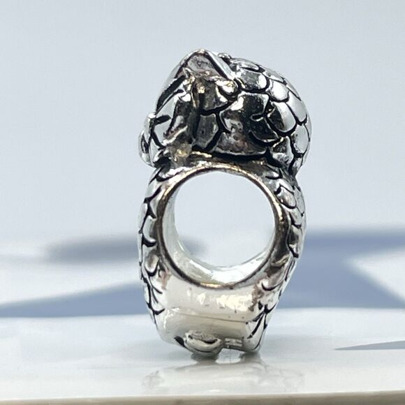 925 Sterling Silver Owl Charm For Charm Bracelet Boho Statement Cute Timeless - Picture 3 of 7